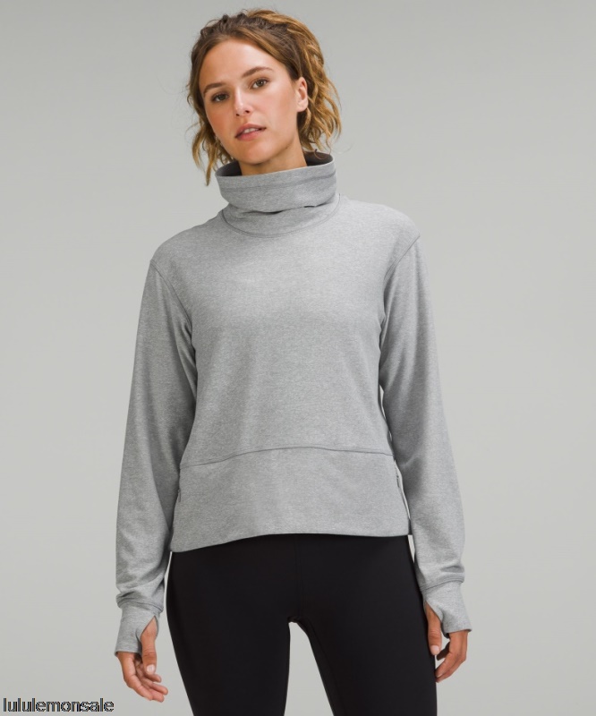 Lululemon Damen DELULU476 | Heathered Raceway Grey Ready To Rulu Pullover